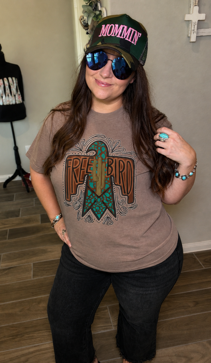 Turquoise Gen Free Bird Tee