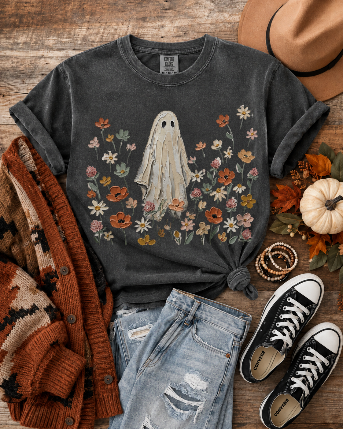 Floral Ghost Tee
