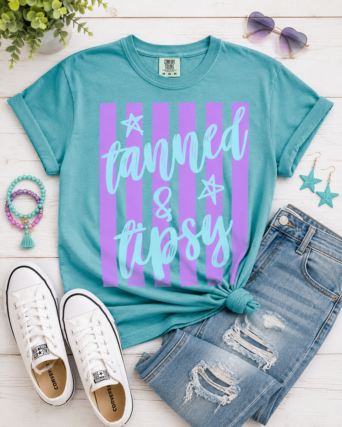 Tanned & Tipsy Tee